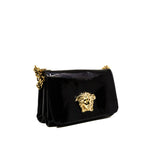 thumbnail Black Patent Leather Medusa Chain Clutch GHW - L'UXE LINK