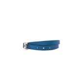 thumbnail Behapi Double Tour Leather Bracelet In Blue And Dark Brown PHW - L'UXE LINK