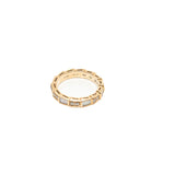 thumbnail serpenti ring in white ceramic / diamonds 18k rg size 52