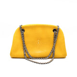 thumbnail Small Bowling In Yellow Stingray Skin Shoulder Bag PHW Seri 15 - L'UXE LINK