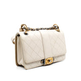 thumbnail Small CC Chain In White Quilted Calfskin Flap Handbag Multi Hardware Seri 26 - L'UXE LINK