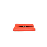 thumbnail Clic 16 Wallet Epsom Orange Poppy PHW Y Stamp With Strap