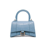 thumbnail xs hourglass in Crocodile Embossed calfskin blue/grey phw