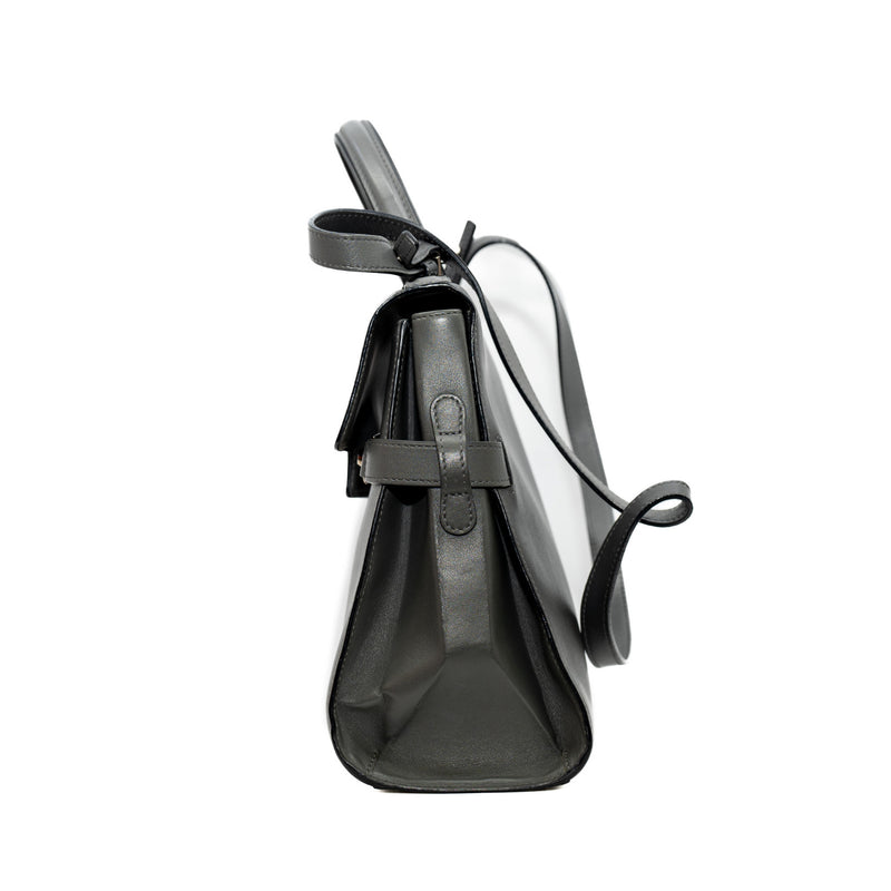 medium shoulder gray bag with strap - L'UXE LINK