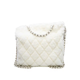 thumbnail 19 White Fur Tote Bag PHW - L'UXE LINK