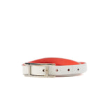 thumbnail Behapi Double Tour In Leather White And L5 Crevette Bracelet PHW - L'UXE LINK