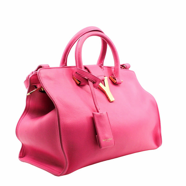 Classic Y Cabas leather pink ghw - L'UXE LINK