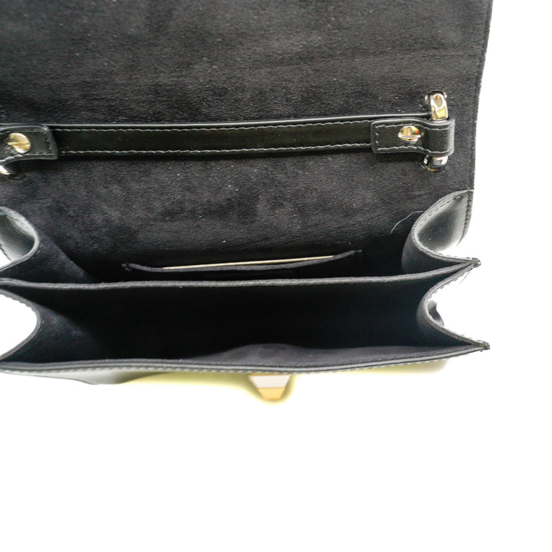 Small Monster Kan I Black Calfskin Shoulder Bag PHW - L'UXE LINK