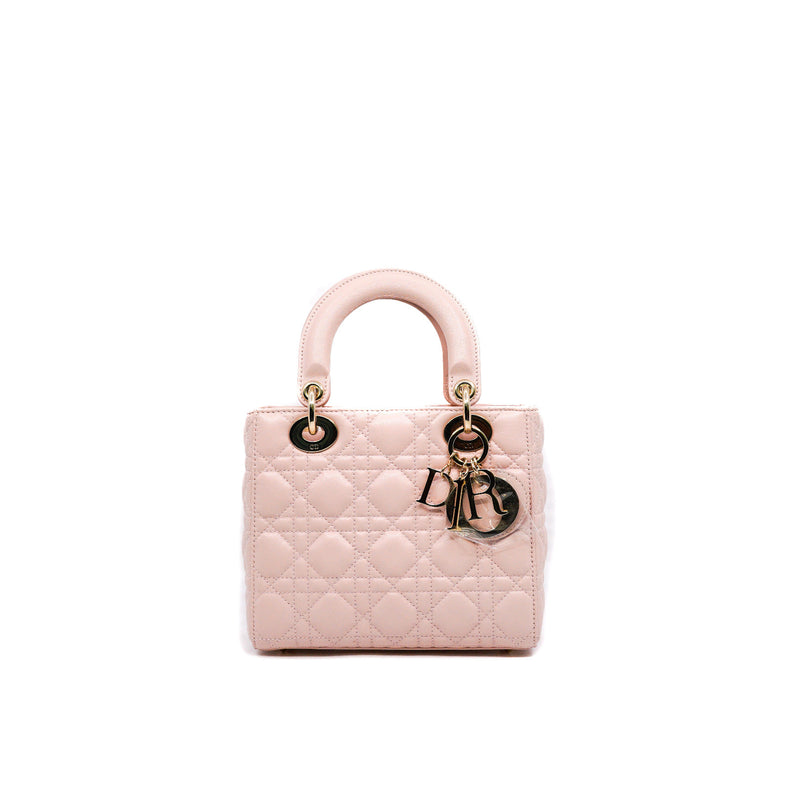 small  lady dior  in lambskin pink ghw 2017