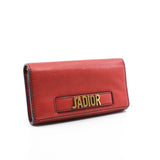 thumbnail J’Adior Croisiere In Red Calfskin Leather Chain Wallet GHW - L'UXE LINK