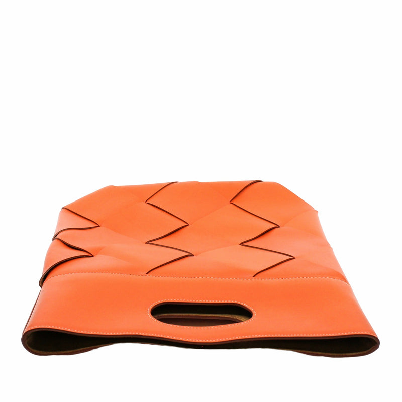 slip clutch tote bag orange - L'UXE LINK