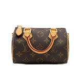 thumbnail Nano Speedy Handbag In Monogram Canvas GHW With Strap