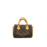 thumbnail Nano Speedy Monogram Canvas GHW With Strap - L'UXE LINK