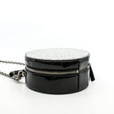 thumbnail Round Glitter 2Way Black/Silver Patent Leather Handbag PHW Seri 24 - L'UXE LINK