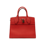 thumbnail City Steamer PM In Red Calfskin Leather SHW With Strap - L'UXE LINK