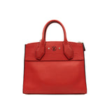 thumbnail City Steamer PM In Red Calfskin Leather SHW With Strap - L'UXE LINK