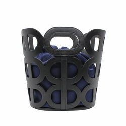 Chaine D’Ancre Bag  Black Navy Y Stamp - L'UXE LINK