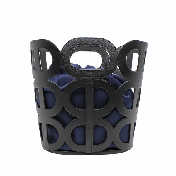 Chaine D’Ancre Bag  Black Navy Y Stamp - L'UXE LINK