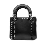 thumbnail Limited Mini Lady With Crystal And Stud In Lambskin Black PHW 2016