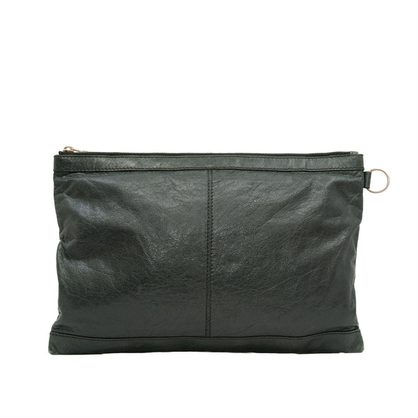 large city clutch in green phw - L'UXE LINK