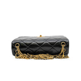 thumbnail Lambskin Flap Bag with Speical Chain In Black Seri CPG7XXXX GHW