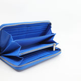 thumbnail Zip Around Escapade In Blue Lambskin Wallet PHW - L'UXE LINK