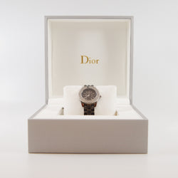 Christian Dior Christal Women's Watch In Black Dial Set With Diamonds - L'UXE LINK