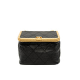 thumbnail Kiss Lock In Black Lambskin Leather Clasp Bag GHW Seri 30 - L'UXE LINK