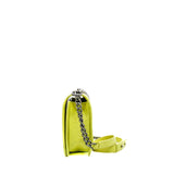 thumbnail New Medium Chevron Leboy In Yellow Calfskin Quilted Flap Bag PHW Seri 20 - L'UXE LINK