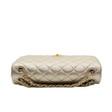 thumbnail Jumbo Classic In Gold Quilted Perforated Lambskin Double Flap Bag GHW Seri 20 - L'UXE LINK