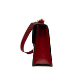 thumbnail Small Sylvie Red Calfskin Leather Bag GHW - L'UXE LINK