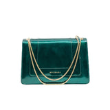 thumbnail Serpenti Forever Metallic Calfskin Green Flap Bag LGHW - L'UXE LINK