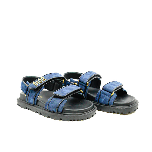 Dioract Blue/Black Sandals Size 35 - L'UXE LINK