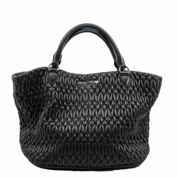 Tote Bag Lambskin Leather With Black Diamond PHW - L'UXE LINK