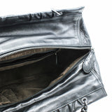 thumbnail RUCHED TOTE BAG leather black - L'UXE LINK