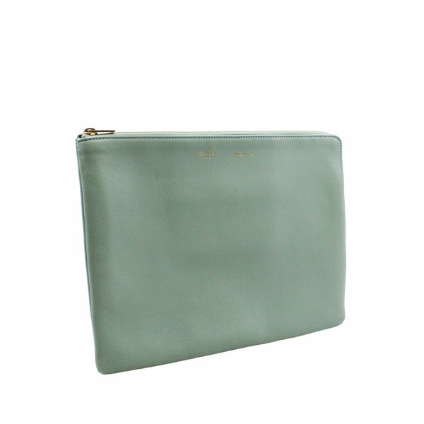 zippy  clutch leather blue ghw