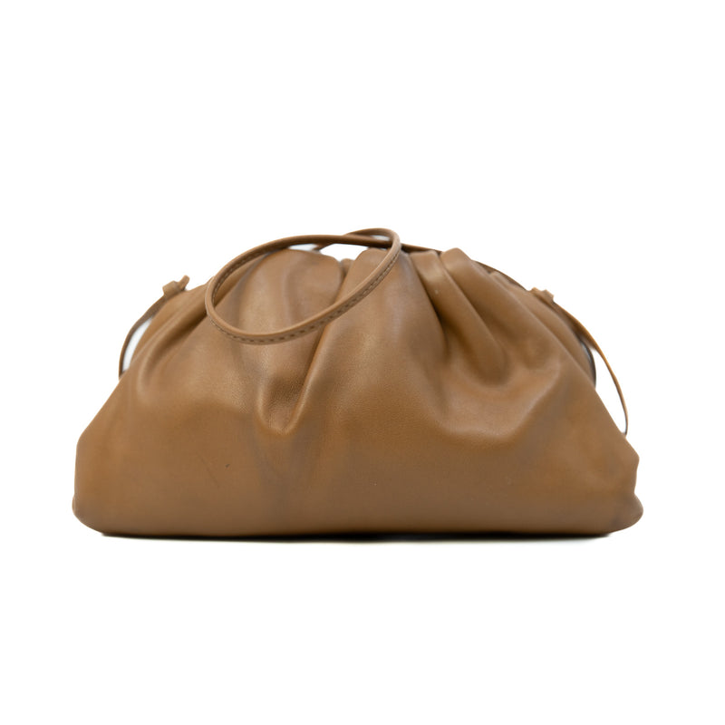 Mini Pouch Calfskin Caramel GHW - L'UXE LINK