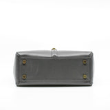 thumbnail 16 Top Handle Bag Small calfskin Grey GHW - L'UXE LINK