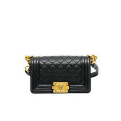 Small Leboy Black Caviar Leather GHW Seri 24 - L'UXE LINK