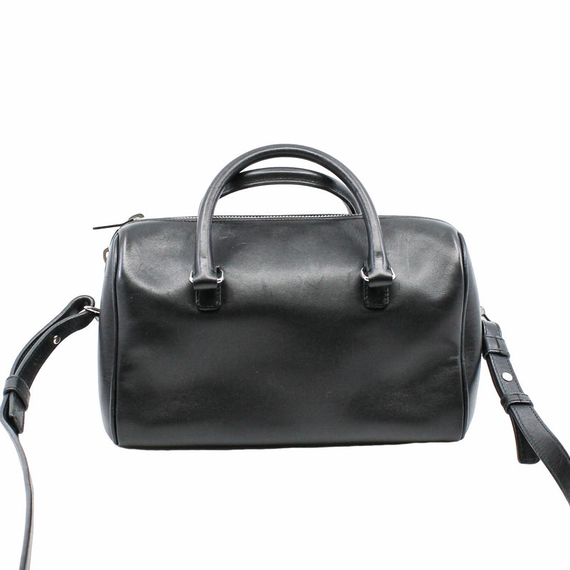 Classic Baby Duffel Bag  Leather  Black phw - L'UXE LINK