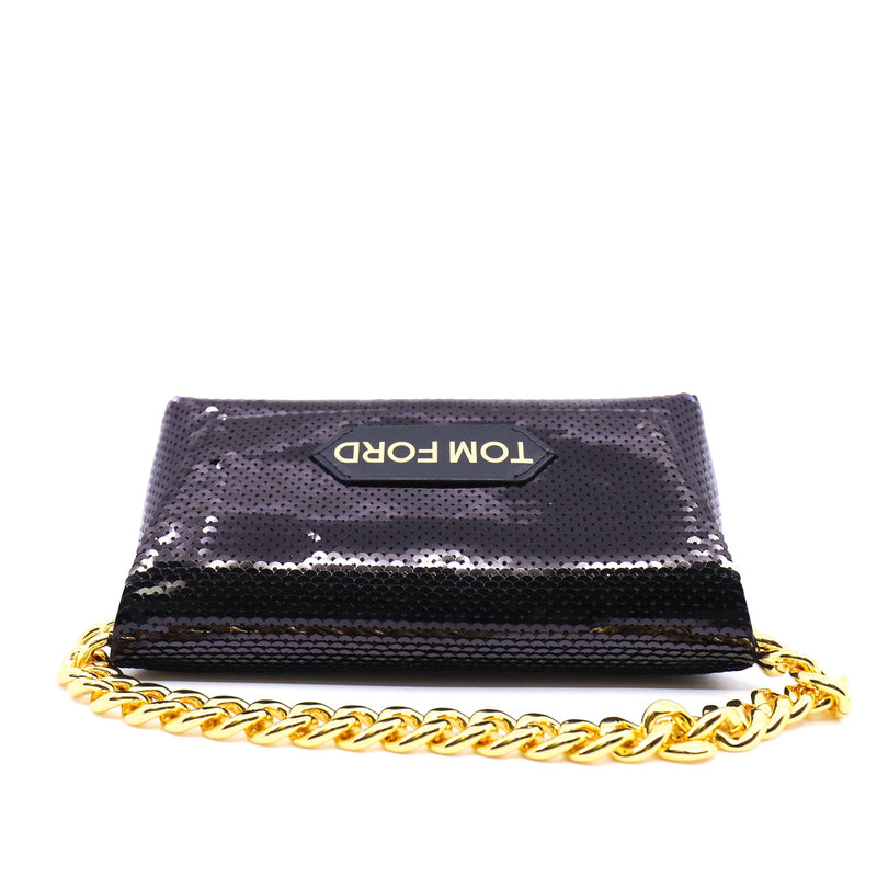 tomford glittle shoulder bag in black ghw