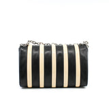 thumbnail GO-14 Malletage PM Black Beige Lambskin Patent Leather Rayures Bag PHW - L'UXE LINK