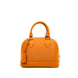 thumbnail Alma BB In Honey Gold Epi Leather Handbag PHW With Jacquard Strap - L'UXE LINK