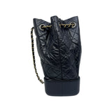 thumbnail Small Gabrielle Backpack With Chain In Calfskin Black PHW Seri X1P3XXXX