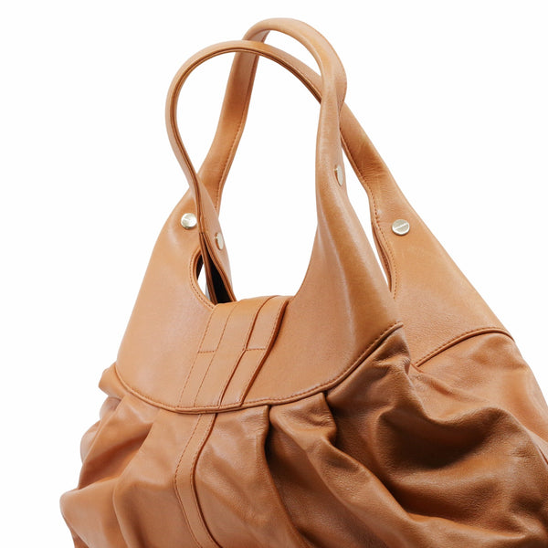 HANDBAG LEATHER brown GHW - L'UXE LINK