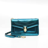 thumbnail Serpent Forever Blue Patent Leather Crossbody Bag GHW - L'UXE LINK