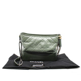 thumbnail Medium Gabrielle In Two Tone Green Quilted Aged Calfskin Leather Hobo Bag Seri 25