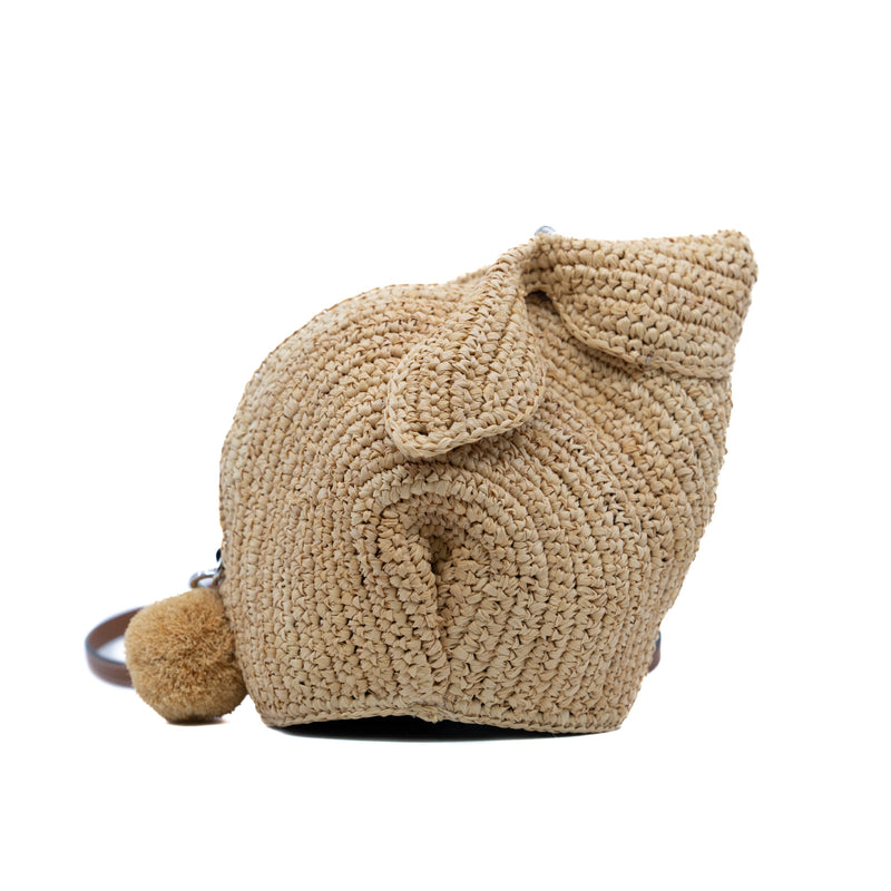 rabbit crossbody bag in weaving phw