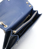 thumbnail Serpenti Blue Calfskin Leather Snake Print Limited Edition Bag GHW - L'UXE LINK