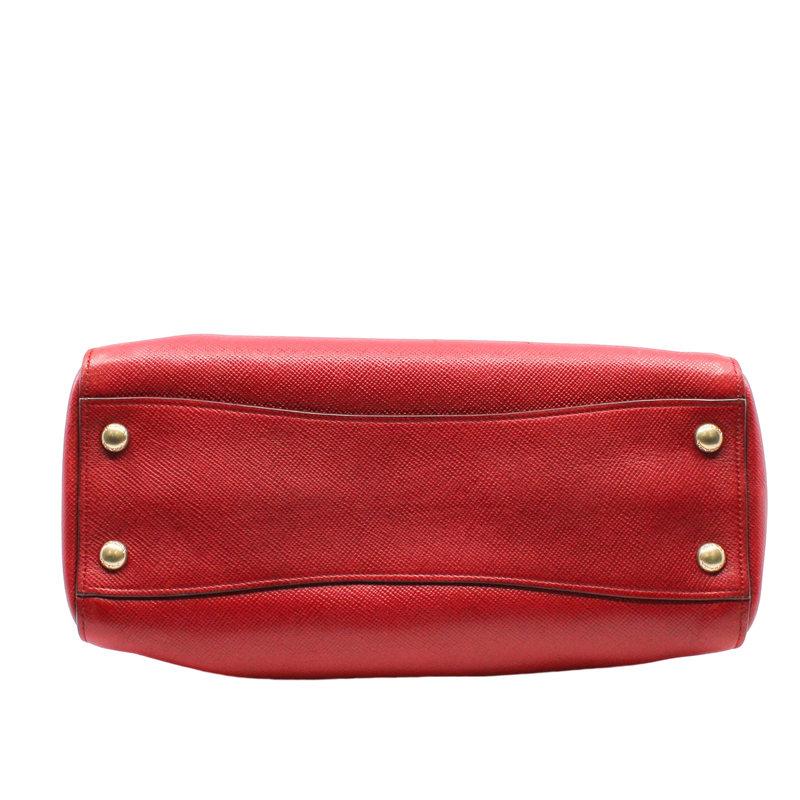 Double bag red ghw - L'UXE LINK